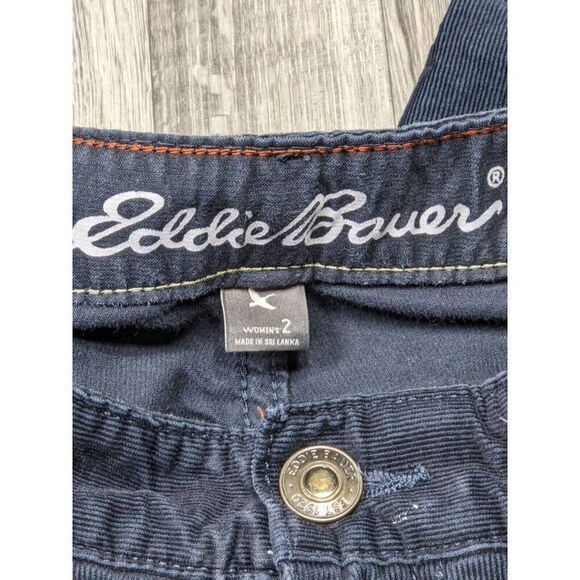 Eddie Bauer Womens Size 2 Boyfriend Fit Relaxed Leg Navy Blue Pants - Picture 4 of 12